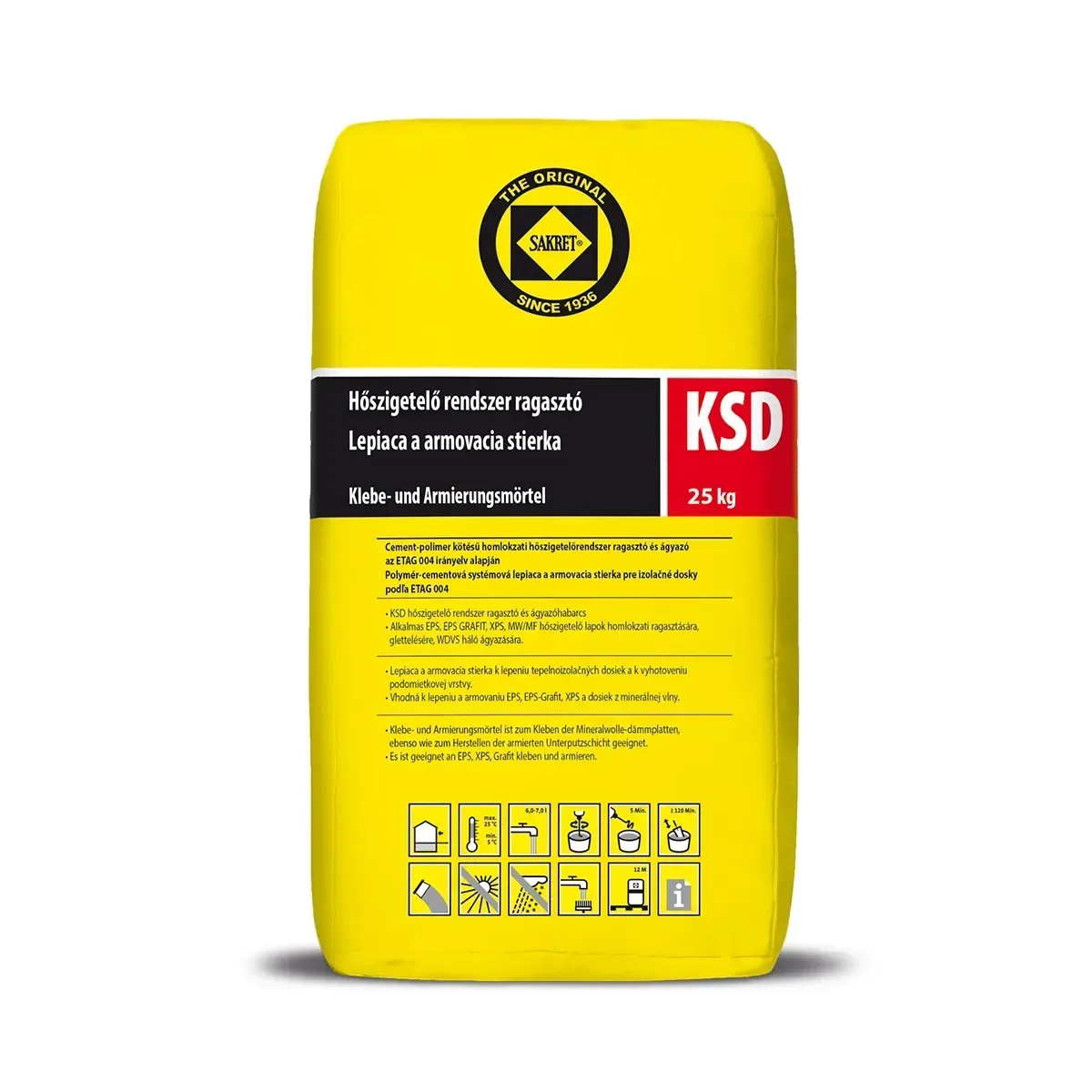 Sakret KSD 25 kg ragasztó+glettelő EPS