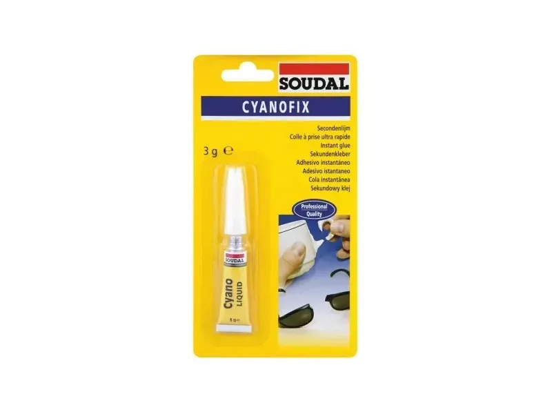Soudal pillanatragasztó 84A Cyanofix 3g