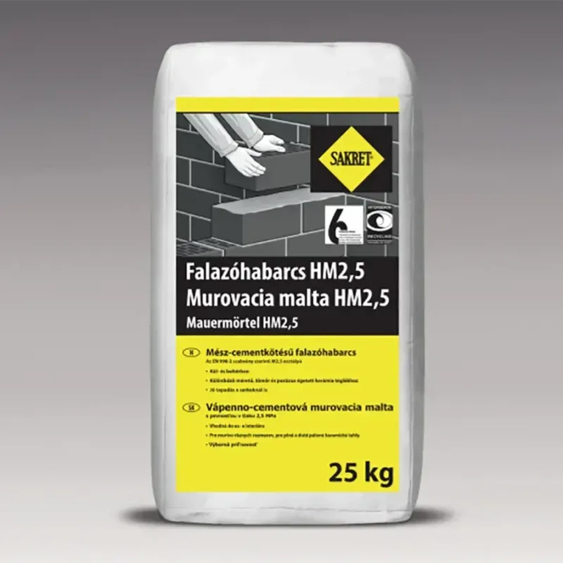 Sakret HM 2,5 40 kg falazóhabarcs -HF30 (35db/raklap)