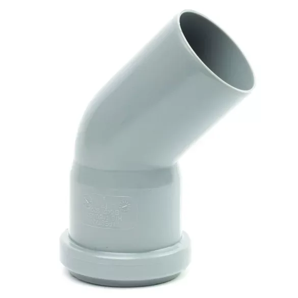 PVC könyök 110mm 45°
