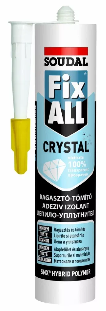 Soudal Fix All Crystal Ragasztó-Tömítő átlátszó 290ml