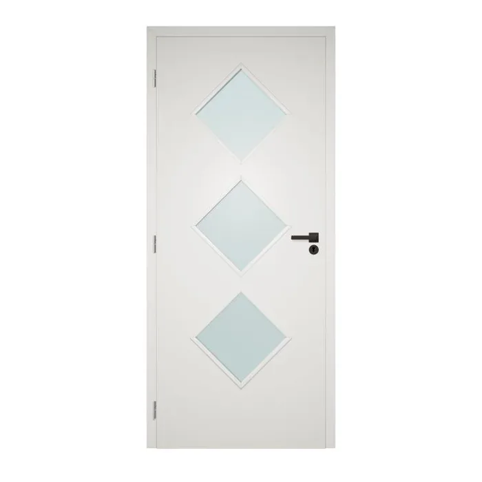 Ajtólap B687 Alpine Fehér 90x210mm Bal ( Üvegezés Virgo- matt savmart virgo ))