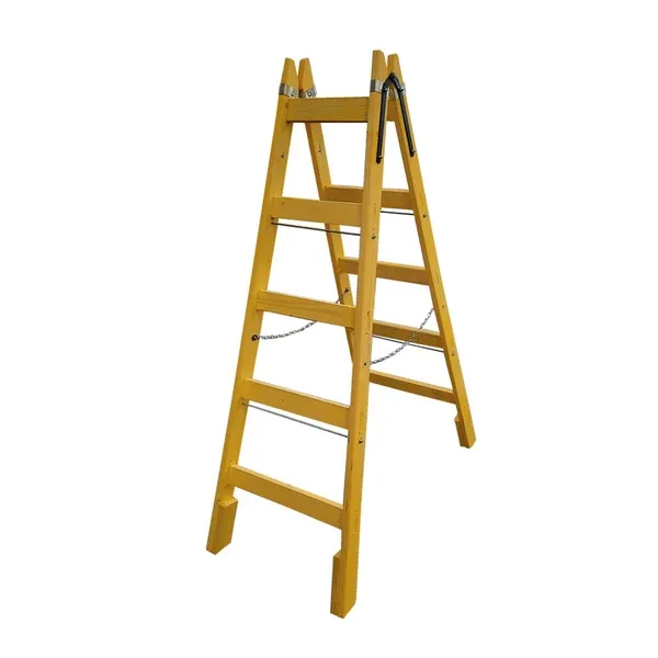 Professionális fa festőlétra 5 fokos (18kg)