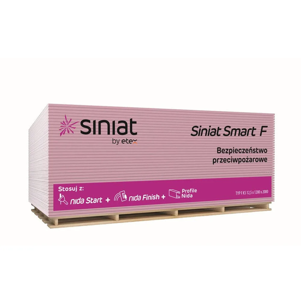 Siniat gipszkarton tűzgátló 12,5x1200x2000