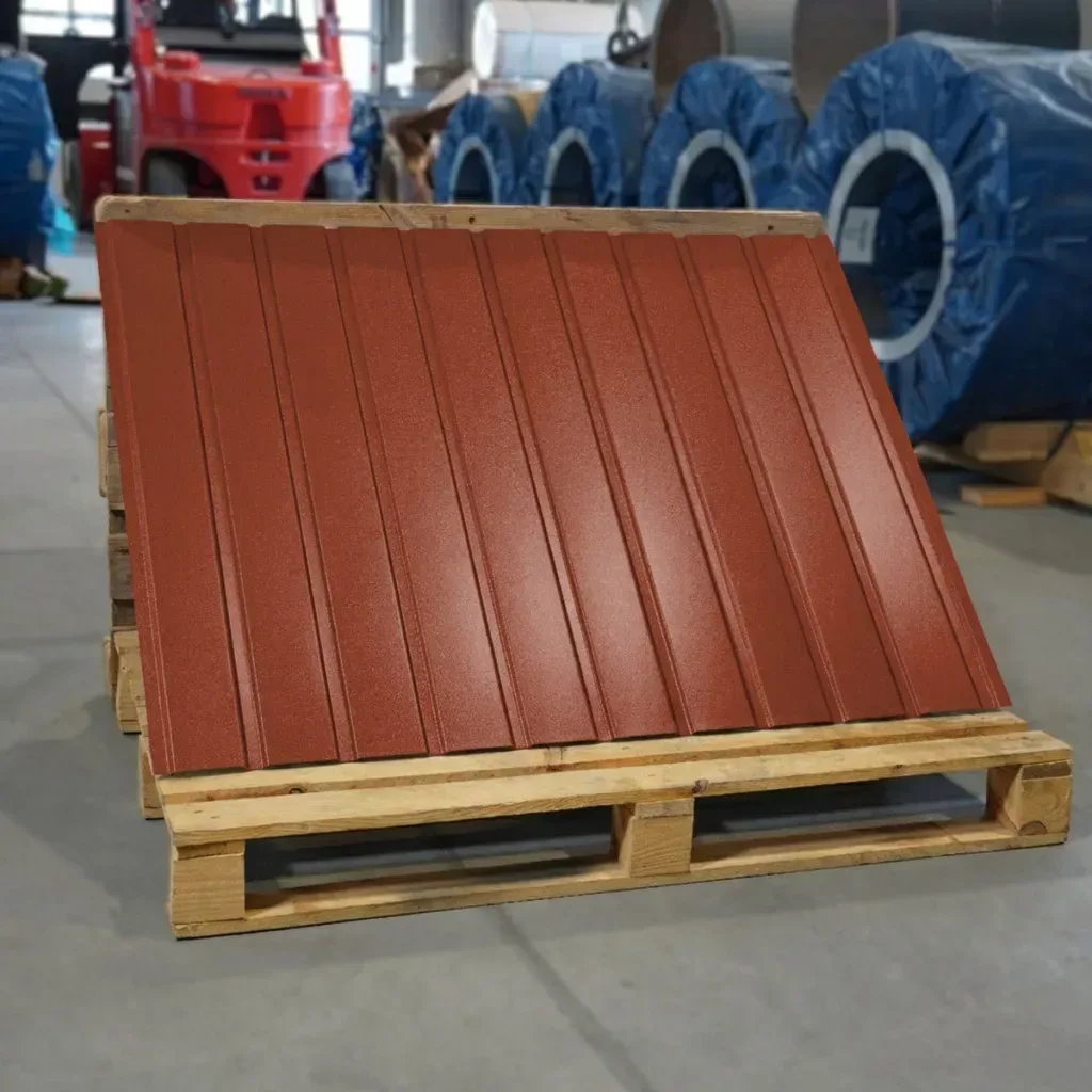 Trapézlemez T8 téglavörös 2x1,18 0,5