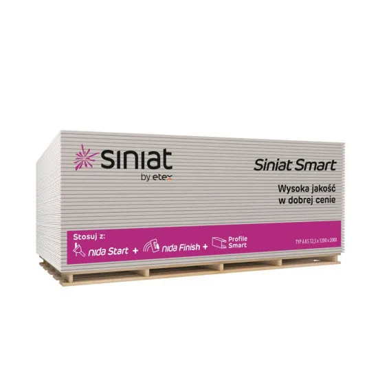 SINIAT normál gipszkarton 12,5x1200x2000