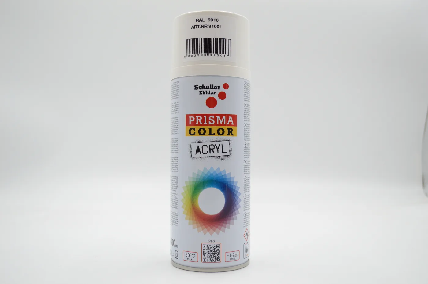 Prisma Color RAL 9010M 400ml, fehér matt