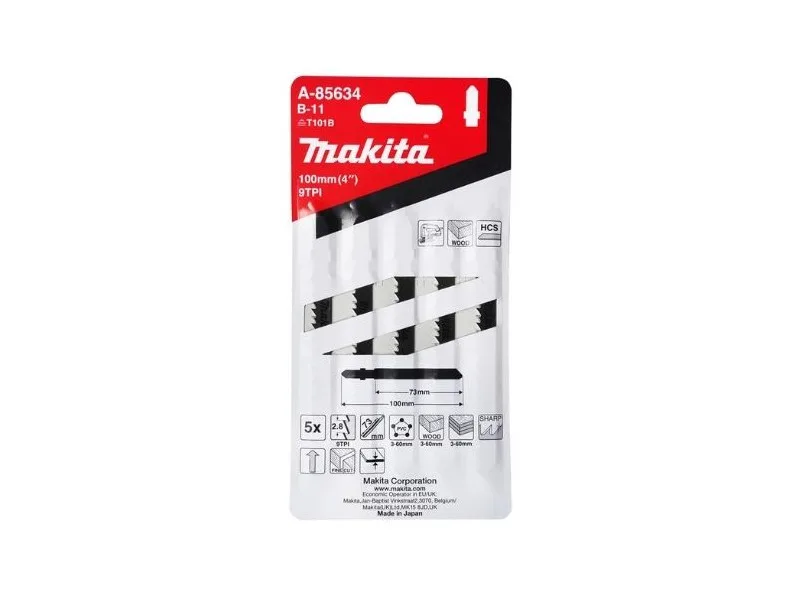 Makita Szúrófűrészlap fára L100mm Z9 B-10 5db