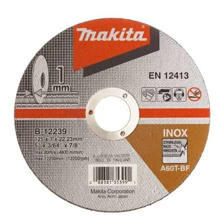 Makita vágótárcsa 125x1x22 inox B-12239